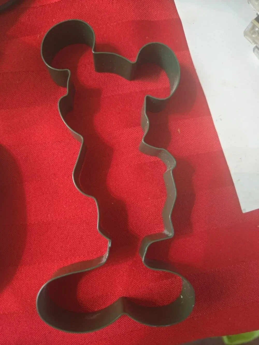 Vintage Walt Disney Attractions Mickey Mouse Metal Cookie Cutter 6.25”